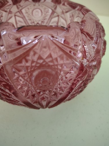 Fenton Cranberry Vase 4 Inches Tall - Picture 5 of 5