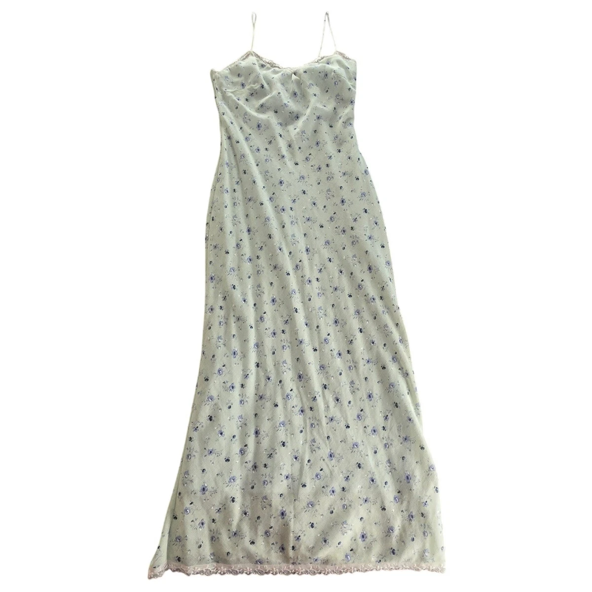 Robe Maurices Femme Fleurie Volants Dentelle Sans Manches Taille M