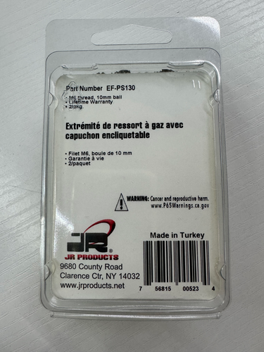 Montaje de extremo de resorte de gas JR Products #EF-PS130 con tapa a presión - Imagen 2 de 3