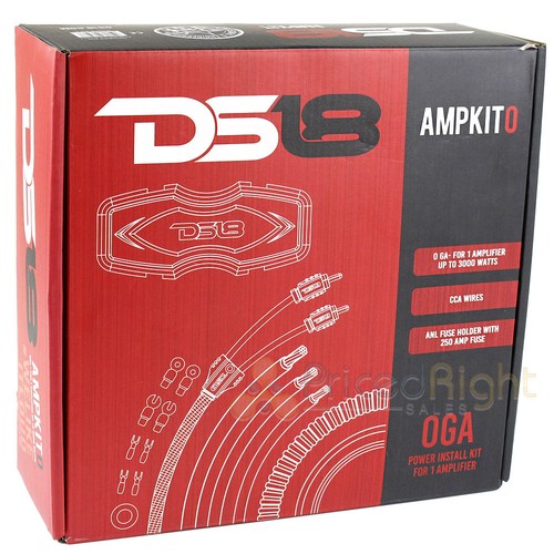 DS18 0 Gauge Power Install Kit High Performance Amplifier Wiring Cables AMPKIT0 - Picture 9 of 9