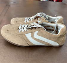 Brand New Steve Madden Akers Men's Beige/White Lace Up Sneaker US 9 M EU 42 UK 8