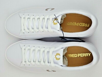 ★FRED PERRY★ New Spencer Leather 162 SFPU2314334162 SFPU23 Fred Perry Spencer 'Triple Black' Leather New (US6) B8250