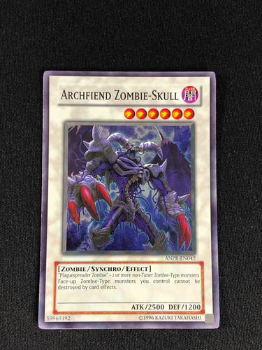 YUGIOH ARCHFIEND ZOMBIE SKULL ANPR-EN042 SUPER PLAY/EDGEWARE