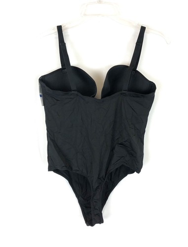 Felina Women’s Plunge Black Bodysuit Size XL - Picture 2 of 4