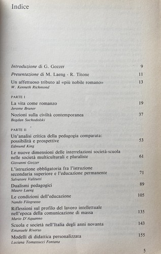 LAENG, TITONE TRAGUARDI DELLE SCIENZE DELL'UOMO SAGGI RICORDO DI ARMANDO ARMANDO - Bild 3 von 21