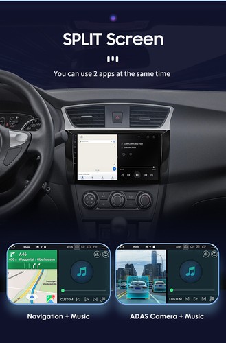 10"Android 14 Head Unit Radio Carplay GPS SAT Nav For Nissan Sylphy Sentra 12-18 - Picture 13 of 13