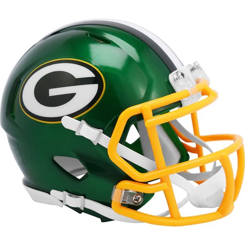 Green Bay Packers Riddell FLASH Alternate Speed Mini Football Helmet