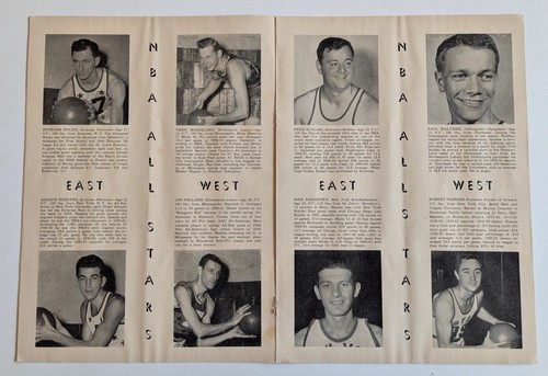 1952 Second Annual NBA All Star Game Program Boston Garden Paul Arizin MVP - Picture 4 of 8