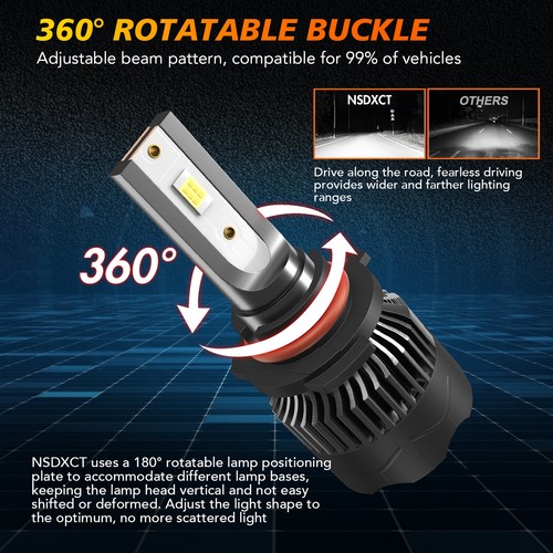 For 2013-2015 Toyota RAV4 Combo LED Headlights High/Low + Fog Light Bulbs Kit M8 - Imagen 5 de 18