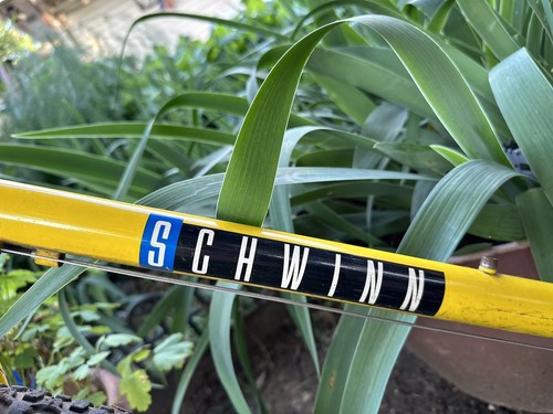 Vintage Yellow Schwinn High Sierra 1988 Bike Chromoly - Local pickup Plano, TX - Picture 3 of 14