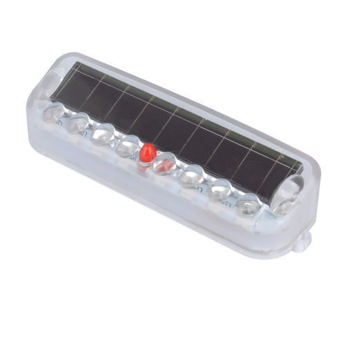 2x Solar Power LED Auto Fake Alarm Warnung Sicherheit Diebstahl Blinklicht Rot - Picture 6 of 8