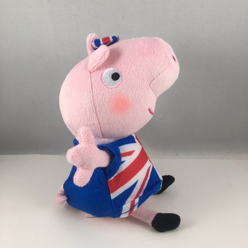 Ty Beanie Baby - UNION JACK PEPPA das Schwein (UK exklusiv) (6 Zoll) NEU MWMTs selten - Bild 3 von 7