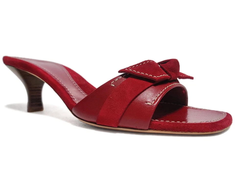 Napa de cordero hoguera roja Bally Russe talla 9 diapositivas de Estados Unidos (0100) Foto 2 de 4