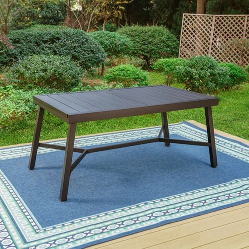 Outdoor Dining Table Metal Patio Table Extendable for 6~8 Person - Picture 3 of 8