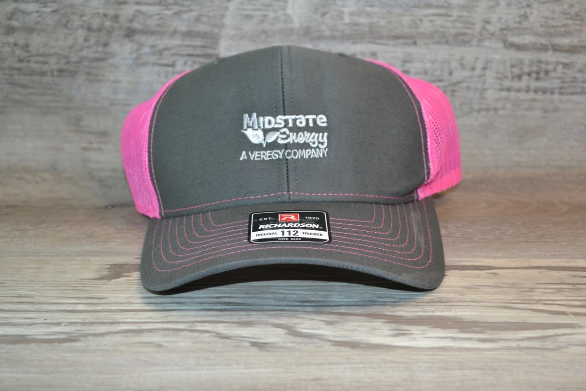 Richardson Style 112 Trucker Hat Midstate Pink Grey eBay
