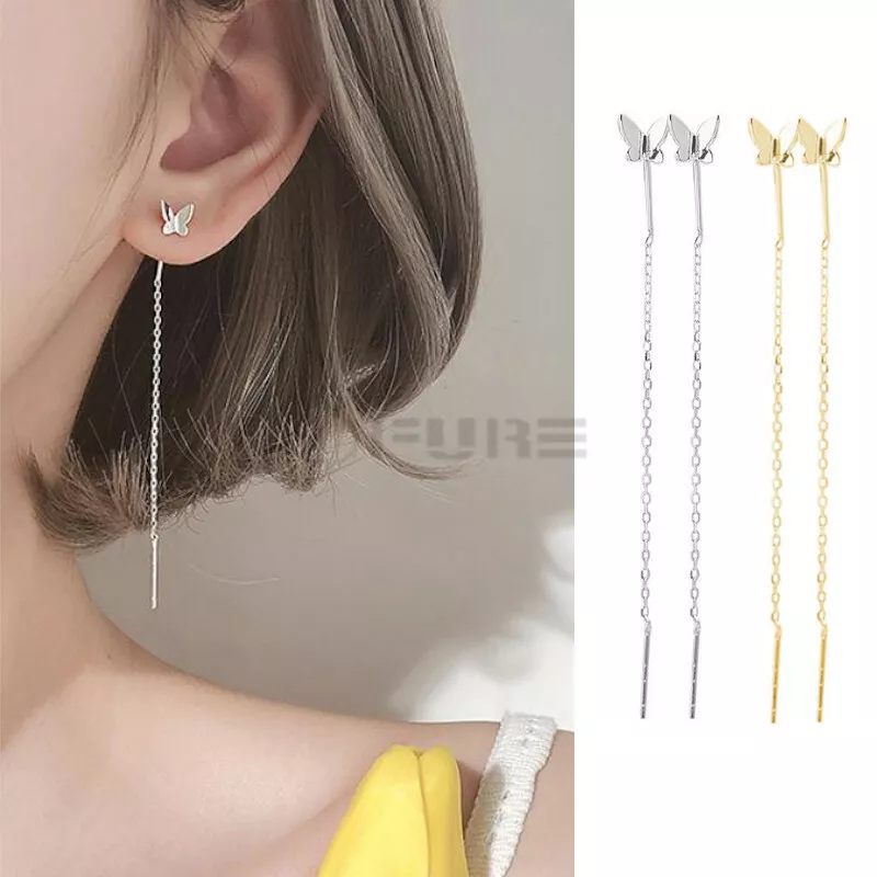 Hypoallergenic threader earrings sale