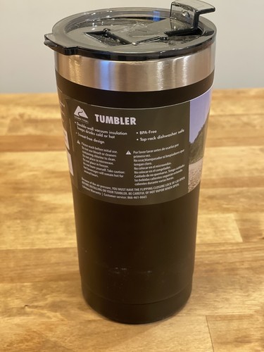 BRAND NEW TUMBLER W/ LID OZARK TRAIL 20oz STAINLESS STEEL DOUBLE WALL INSULATION - Picture 2 of 2