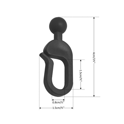 56 Packs Plastic Hooks for Mosquito Netting and Gazebo Curtains, Smooth Gliding - Picture 2 of 7