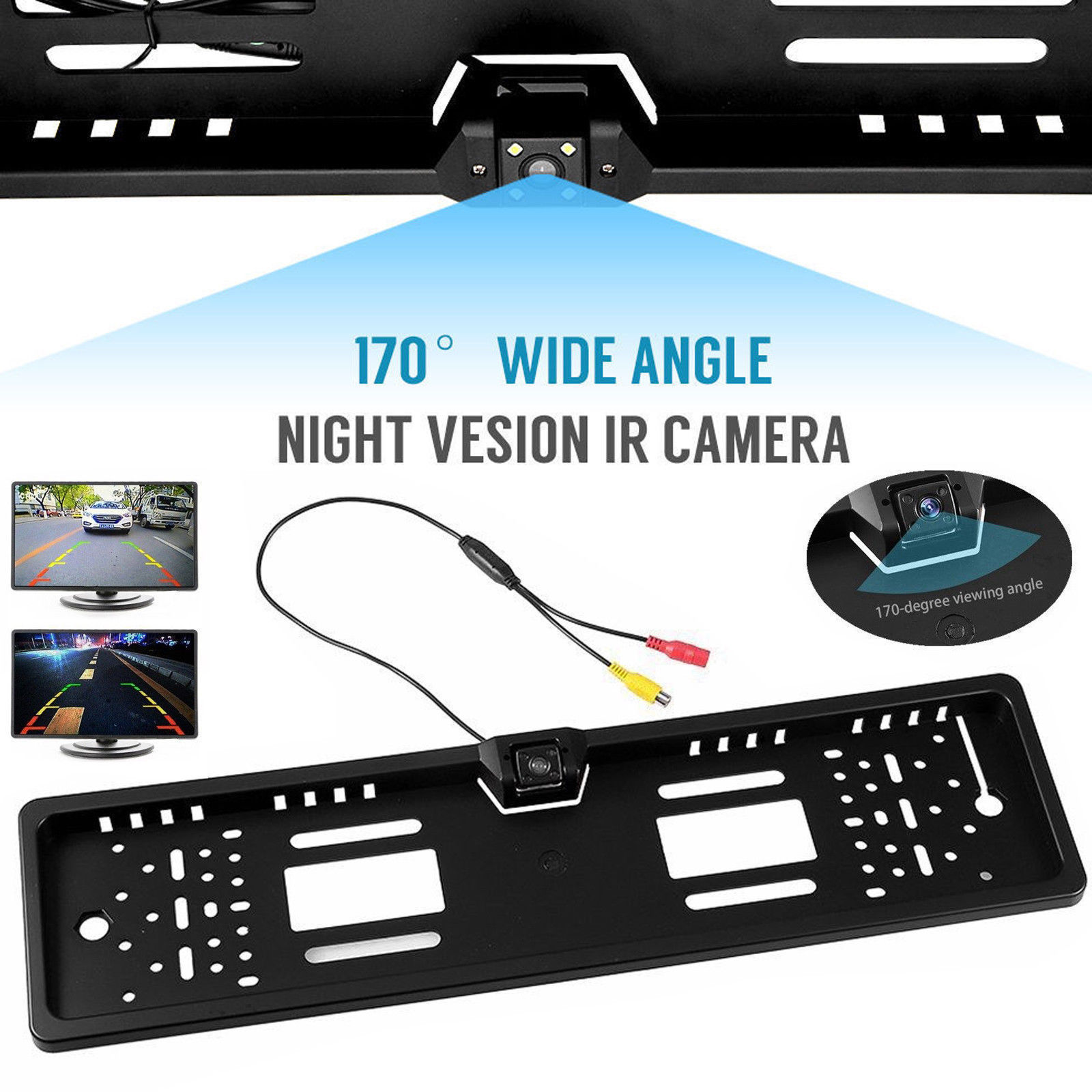 170° Ángulo Coche Vista Trasera Marcha atrás Impermeable Cámara Visión Nocturna s l1600 - 170° Ángulo Coche Vista Trasera Marcha atrás Impermeable Cámara Visión Nocturna