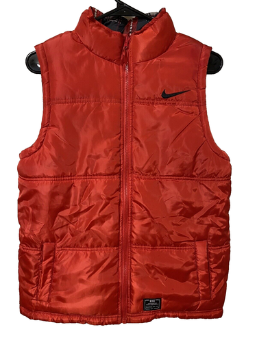 NIKE Reversible Vest Youth Sz. M (10-12 Yrs) Black Red Gray Plaid & Skull - Picture 5 of 14