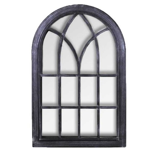 Outdoor/Indoor Rustic WINDOW STYLE WALL MIRROR HALLWAY Garden Arched Vintage 75 - Picture 13 of 15