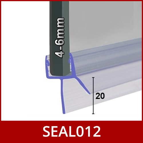 Shower Screen Seals | 3 - 12mm Glass | For 12 - 50mm Gaps | Bath Screen Door - Picture 4 of 29