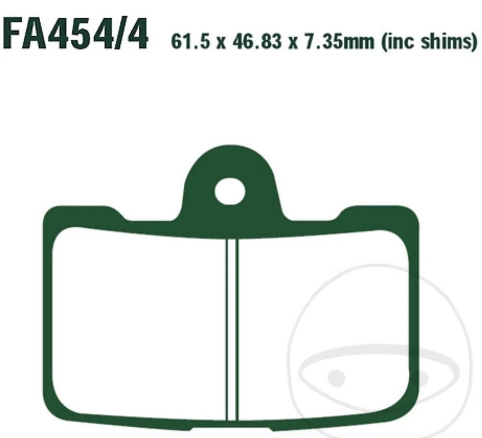 EBC Bremsbeläge FA454/4HH Sintermetall - Bild 4 von 4