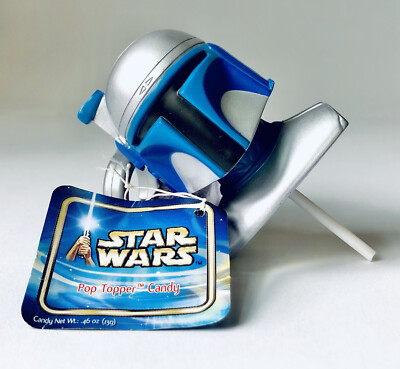 Vintage 2001 Cap Candy JANGO FETT POP TOPPER Container 4  x 2  STAR WARS