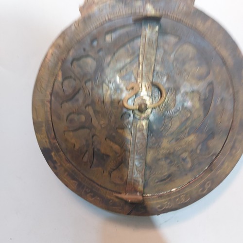 Rare Antique Brass Astrolabe – Vintage Navigational & Astronomical Instrument - Picture 5 of 8