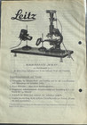 #A0637-Leitz leica mikronasadka MIKAS , broszura broszura, arkusz informacyjny