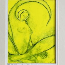 Art Print Nude Filled With Light Charleston SC Artist Signed Helen Duckworth Y2K