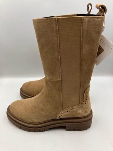 Botas de gamuza GEOX para mujer al tobillo beige caramelo aceite D36HRD UK 3 - Imagen 6 de 17