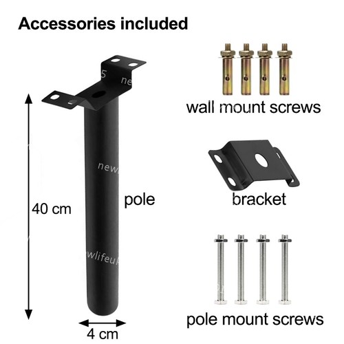 Solar Street Light LED Sensor Flood Lamp Garden Outdoor Security w/ Remote+Pole - Picture 17 of 31