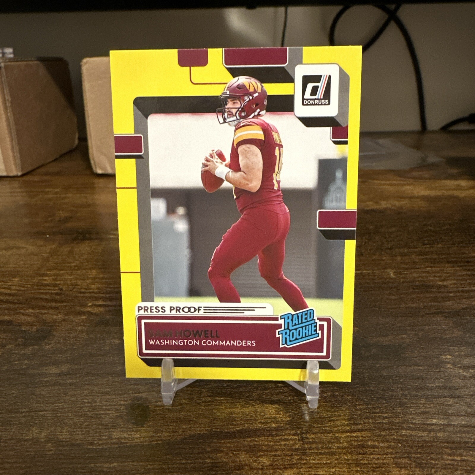 2022 Panini Donruss - Rated Rookie Press Proof Yellow #305 Sam Howell (RC)