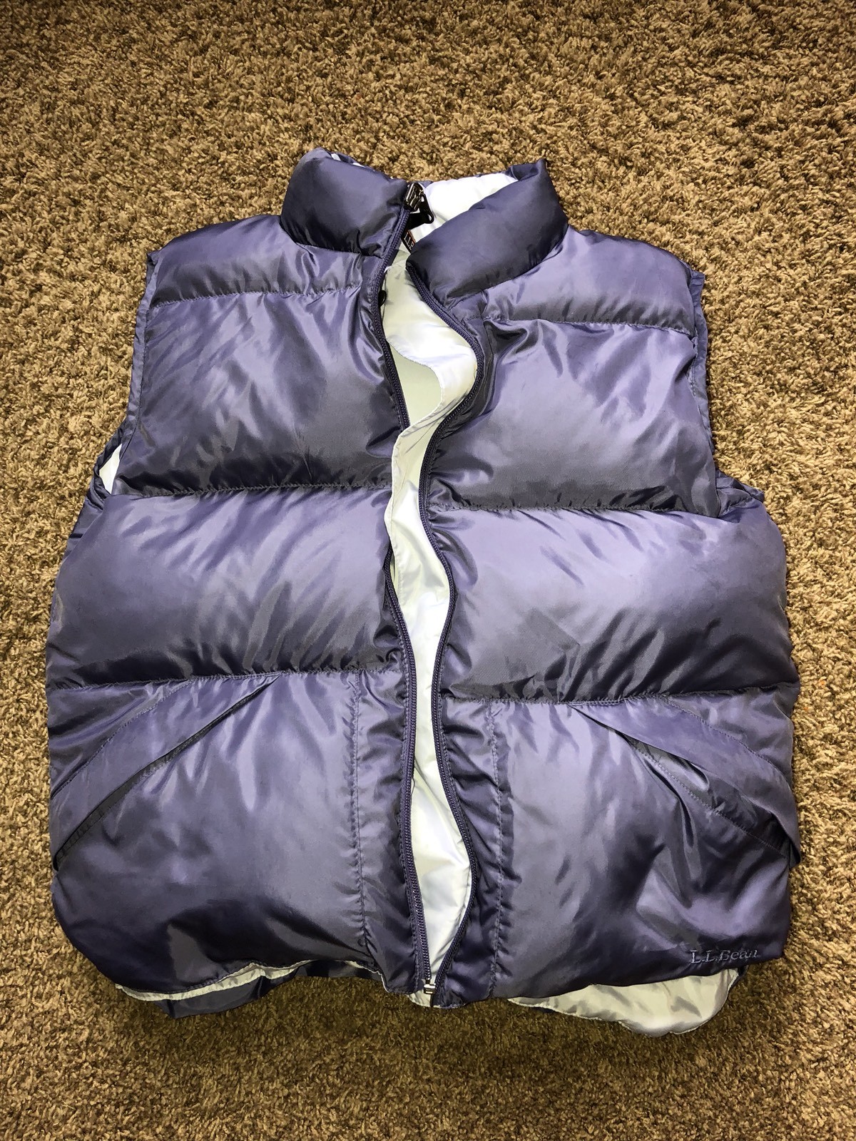 L.L. Bean Women’s Down Vest Purple Lavender Sz M Medium L.L. Bean Women’s Down Vest Purple Lavender Sz M Medium