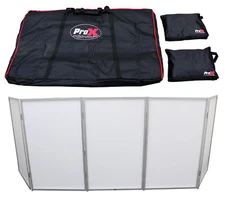 ProX XF-5X3048S 5 Panel Silver Frame DJ Facade W/Quick Release 180 Deg. Hinges