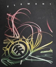 Vintage Element Skateboards T-shirt Size L Bam Margera CKY2K Vallely Hook Ups