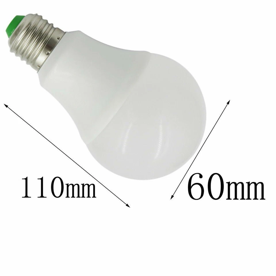 3pcs E27 LED Light Bulb 12V-24V 5W Globe RV/Boat/Solar Bulb Lamp Warm/White H - Image 2 of 4