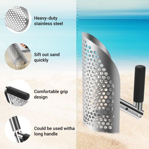 Sand Scoop with Shovel for Metal Detecting, Metal Detector at Beach,Heavy Dut... - Picture 6 of 7