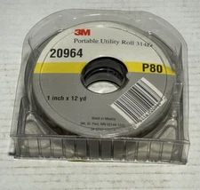 3M™ Portable Utility Cloth Roll 314D, 1 in x 12 yd P80