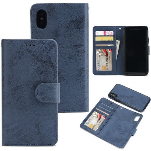 IPhone X  leather wallet case detachable magnetic phone holder in 5 colours - Bild 6 von 14