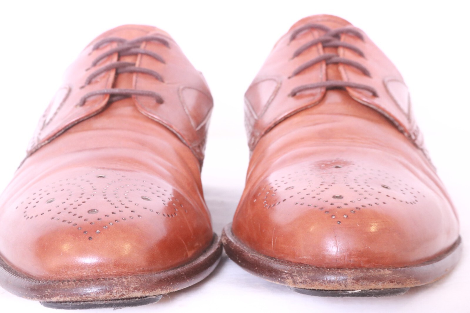 Mario Bruni Italy 7800 Brown Brogue Leather Lace-… - image 3