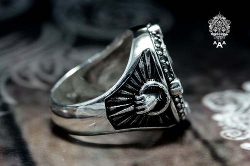 Anillo de león de plata moda unisex anillo de león anillo de plata anillo de león plata 925 - Imagen 3 de 5