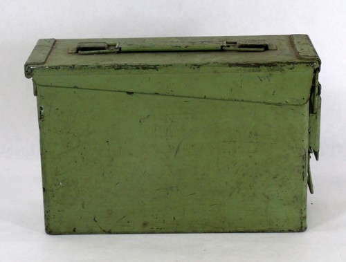 Vintage Military Militaria Ammo Ammunition Box United Perfect Chartreuse 0051010 - Picture 1 of 8