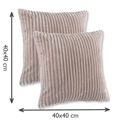 2er Set Kissenbezug Cashmer-Touch Fleece Kissenhülle Sofakissen Couchkissen - Bild 21 von 57
