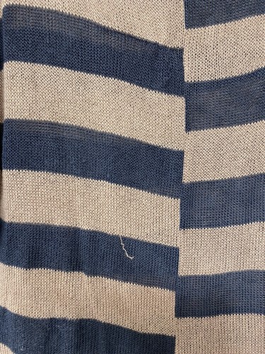 Karlie 3/4 Sleeve Khaki & Navy Sweater Size Large - Picture 6 of 7