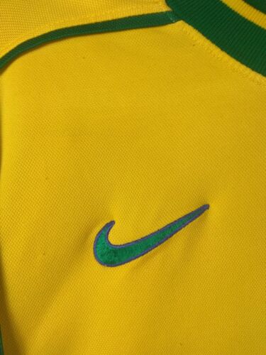 Brazil Team Jersey Home football Soccer shirt 1998 - 2000 Nike Men Size L ig93 - Picture 4 of 16