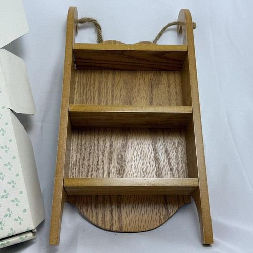 Vtg The Creative Circle Happy Holidays Duck Hanging Shelf Sled - Bild 3 von 7