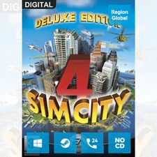 SimCity 4 Deluxe Edition for PC Game Steam Key Region Free