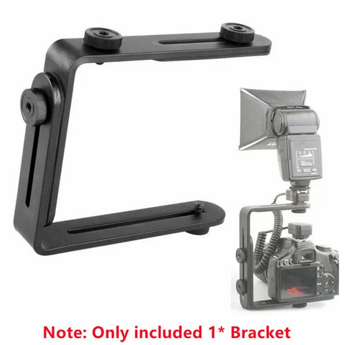 Aluminum L-Shape Flash Bracket Flashlight Camera Holder Mount For DSLR Camera - Picture 7 of 11